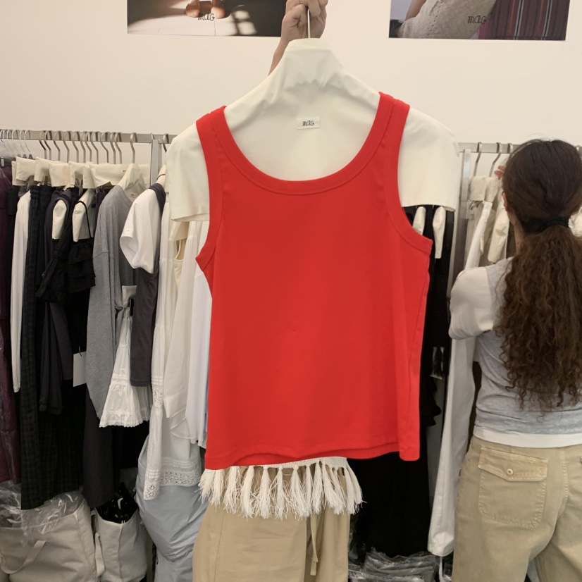 MAG韓國代購女裝新品26春夏人氣休閑吊帶背心不含內搭真絲MAG吊帶/背心圖色4