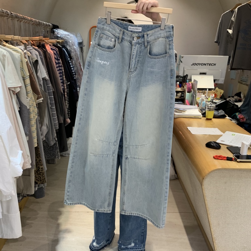 BLACKFRIDAY韓國直郵女士新品休閑人氣熱賣時尚26春夏牛仔褲BLACK FRIDAY牛仔褲圖色1