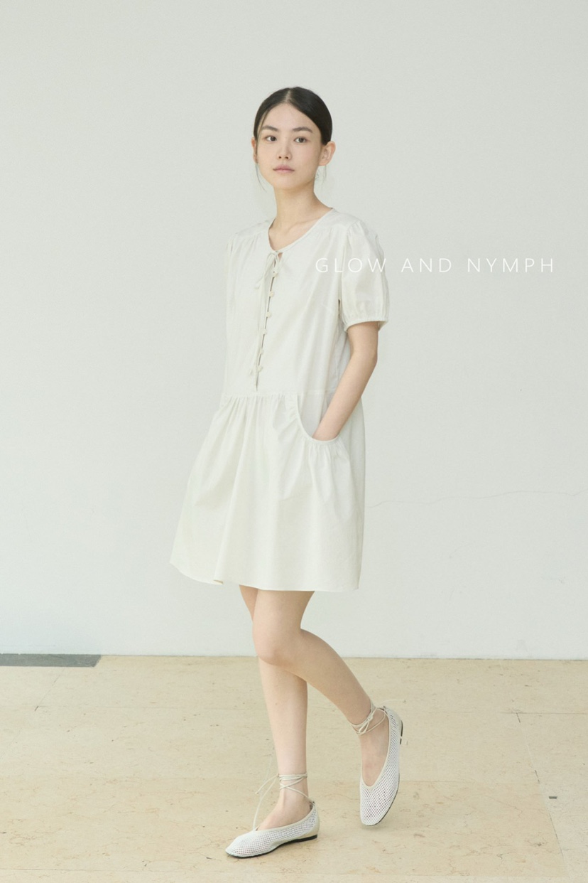 GLOW AND NYMPH韓國代購女士新品職業休閑人氣26春夏連衣裙GLOW AND NYMPH連衣裙