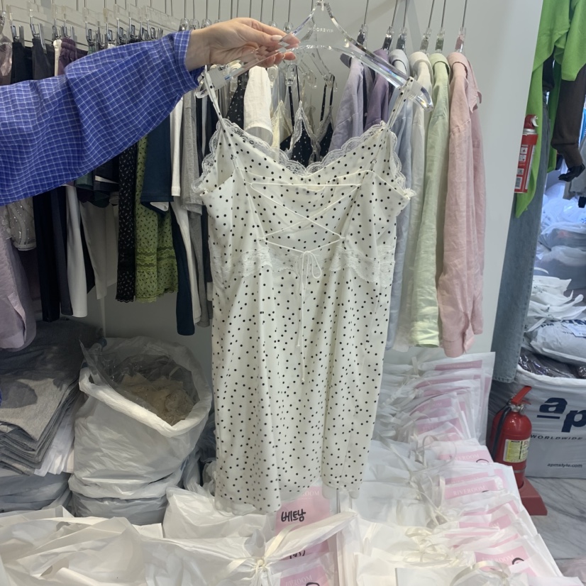 RIVEROOM韓國直郵實拍女裝新款人氣熱賣推薦職業休閑連衣裙RIVEROOM連衣裙