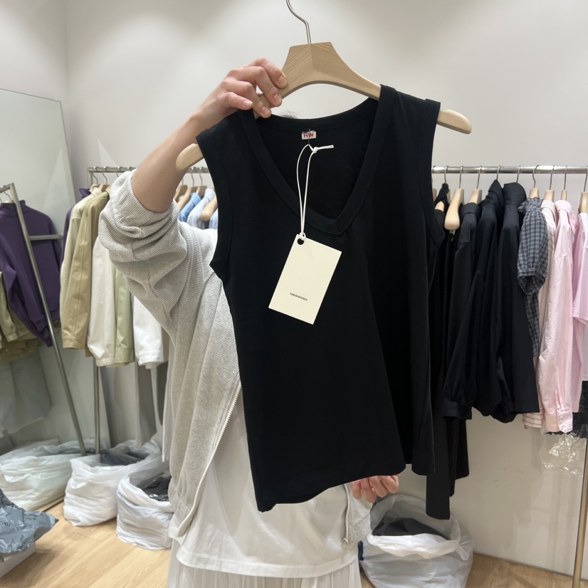 HAUS-A韓國代購女裝新品推薦26春夏休閑人氣吊帶背心V領HAUSWOMEN吊帶/背心圖色2