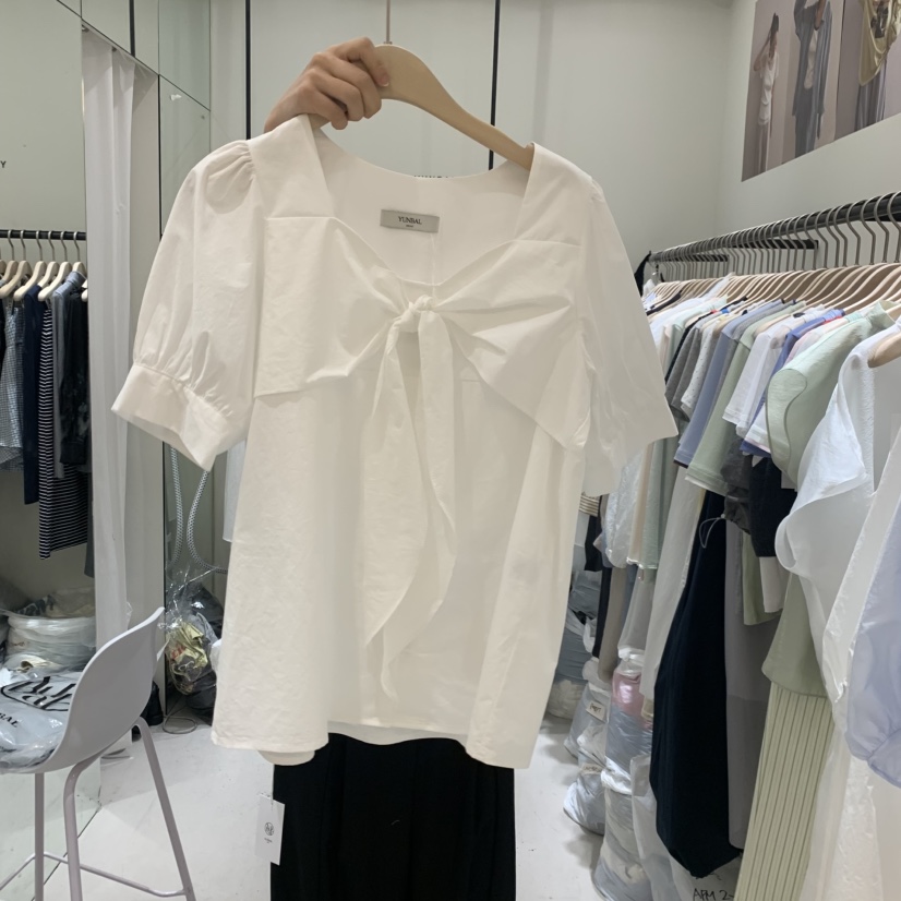 YUNBAL韓國東大門直郵女裝新款推薦休閑職業時尚襯衫蕾絲衫YUNBAL襯衫/蕾絲衫圖色1