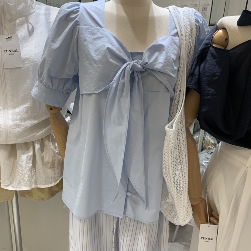 YUNBAL韓國東大門直郵女裝新款推薦休閑職業時尚襯衫蕾絲衫YUNBAL襯衫/蕾絲衫圖色2