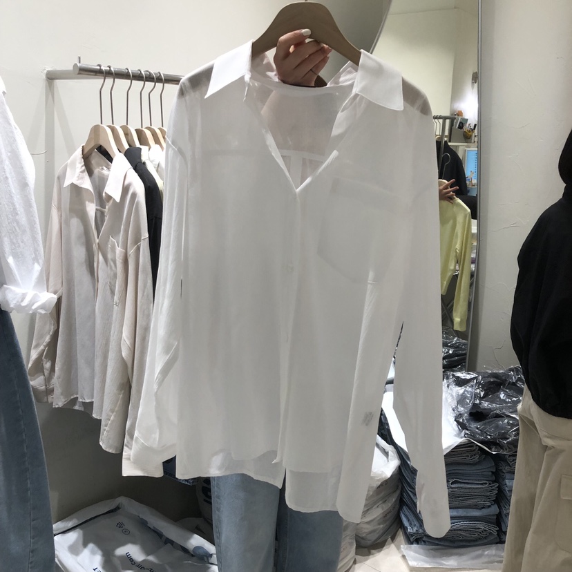 NAVYBURST韓國東大門代購女裝新款26春夏休閑職業襯衫蕾絲衫NAVY BURST襯衫/蕾絲衫圖色1