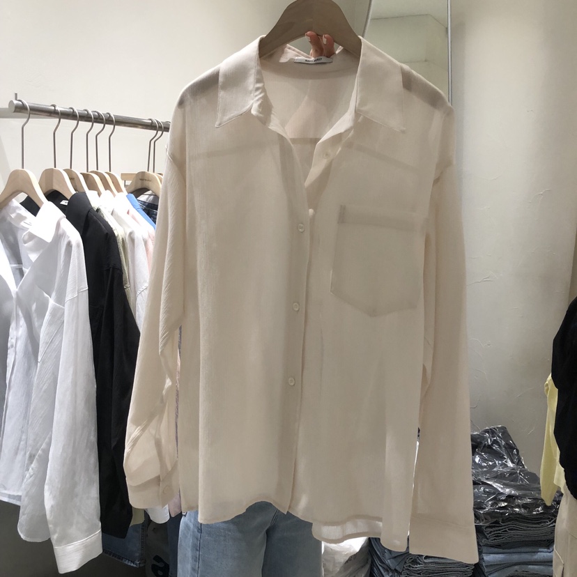 NAVYBURST韓國東大門代購女裝新款26春夏休閑職業襯衫蕾絲衫NAVY BURST襯衫/蕾絲衫圖色2