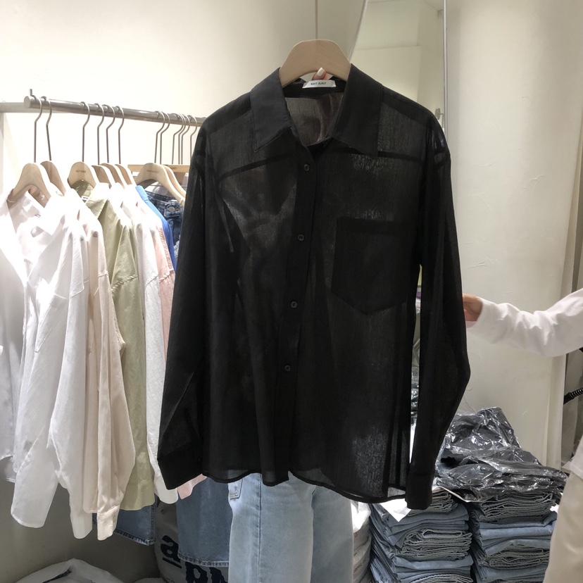 NAVYBURST韓國東大門代購女裝新款26春夏休閑職業襯衫蕾絲衫NAVY BURST襯衫/蕾絲衫圖色3