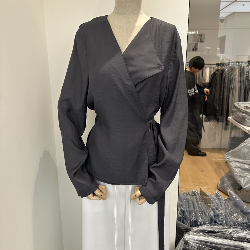 aube nunt韓國代購女士新款推薦職業熱賣時尚襯衫蕾絲衫aube nunt襯衫/蕾絲衫圖色2