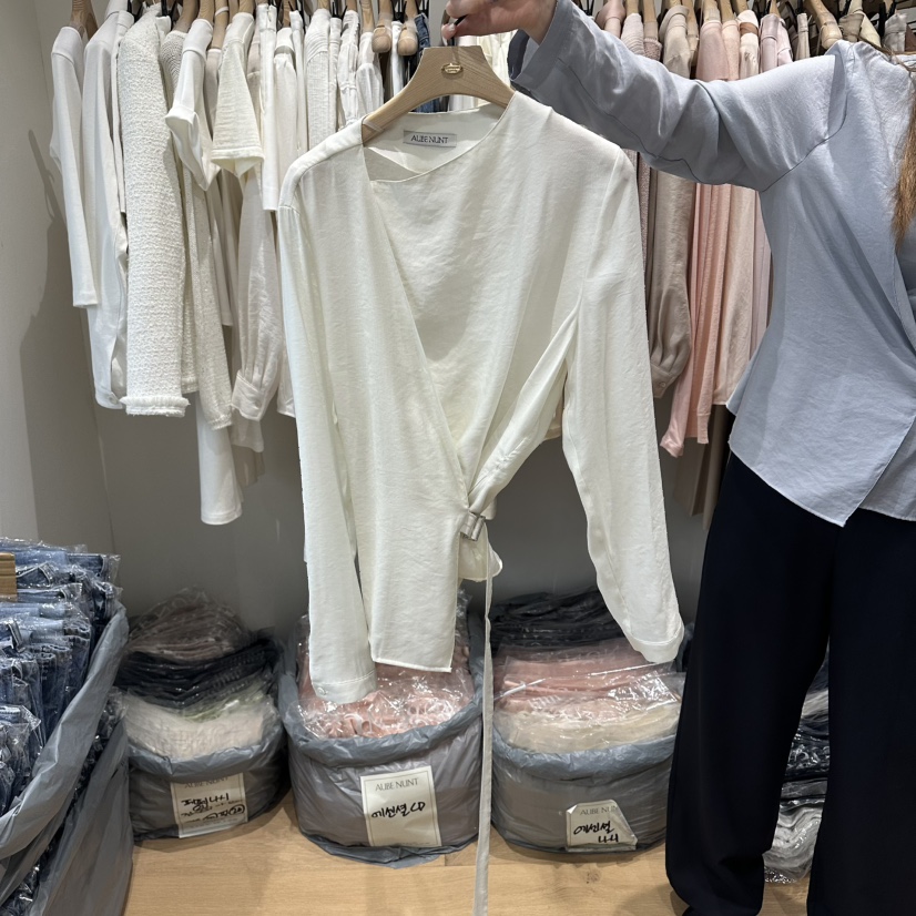 aube nunt韓國代購女士新款推薦職業熱賣時尚襯衫蕾絲衫aube nunt襯衫/蕾絲衫圖色3