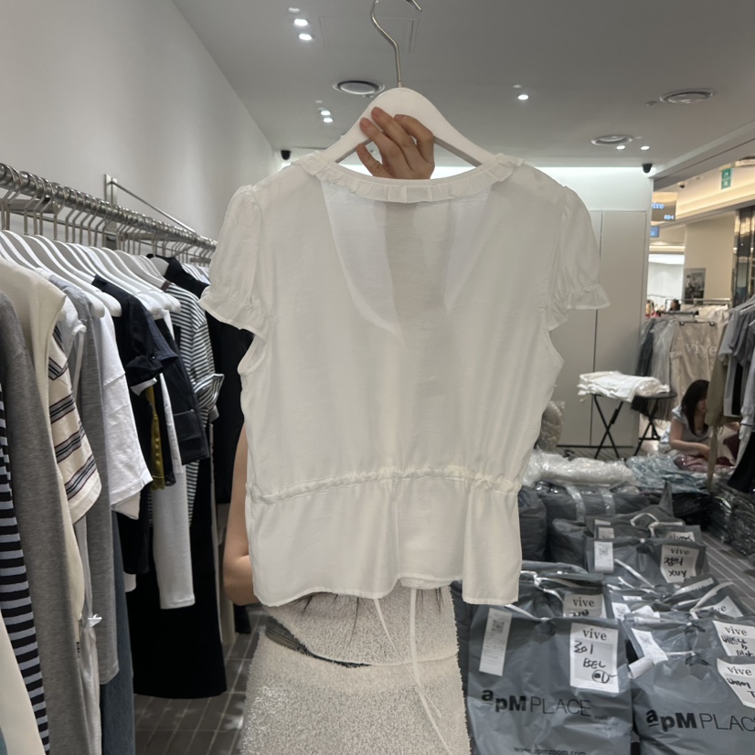 VIVE韓國東大門直郵女士新款時尚職業人氣推薦襯衫蕾絲衫VIVE襯衫/蕾絲衫