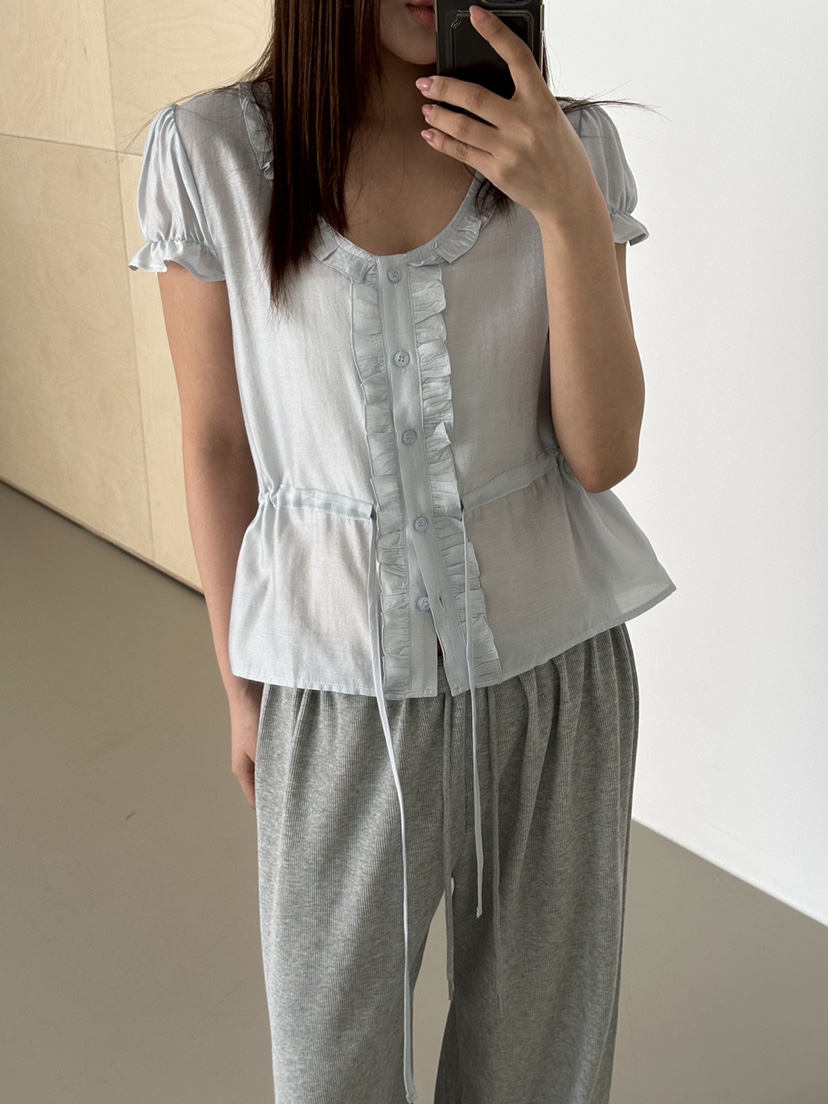 VIVE韓國東大門直郵女士新款時尚職業人氣推薦襯衫蕾絲衫VIVE襯衫/蕾絲衫