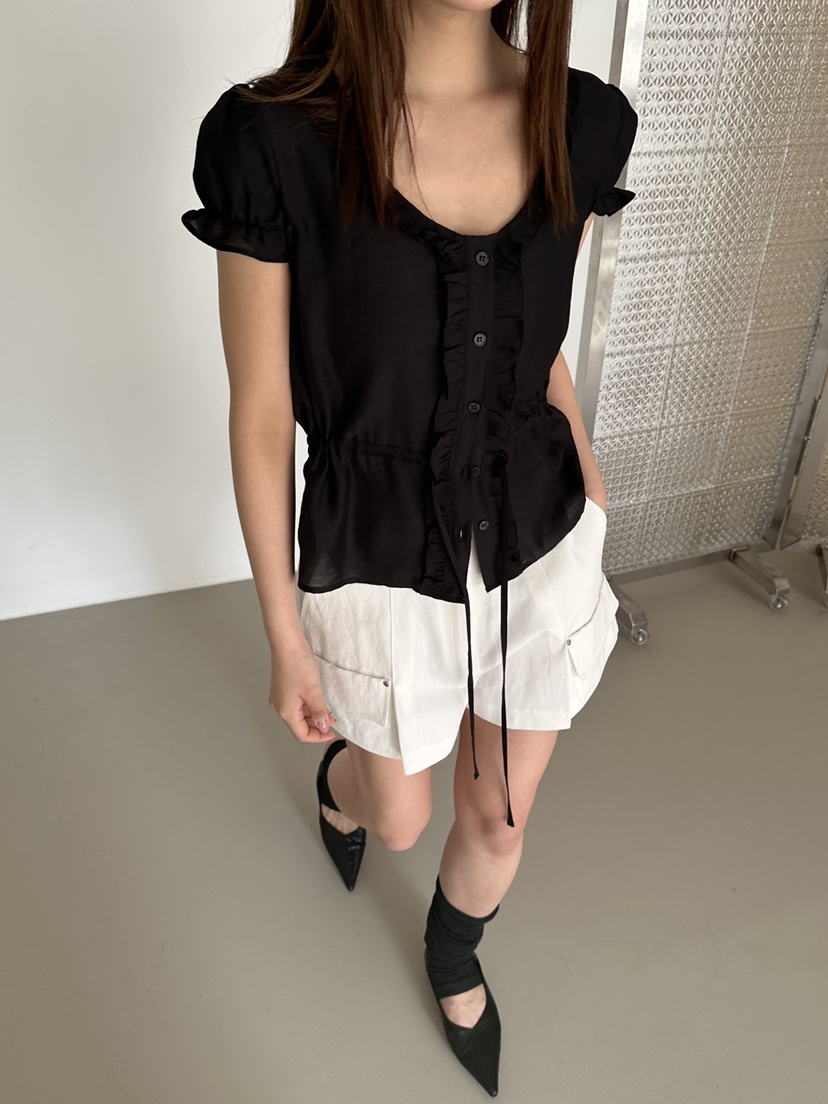 VIVE韓國東大門直郵女士新款時尚職業人氣推薦襯衫蕾絲衫VIVE襯衫/蕾絲衫