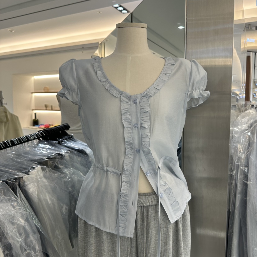 VIVE韓國東大門直郵女士新款時尚職業人氣推薦襯衫蕾絲衫VIVE襯衫/蕾絲衫圖色3