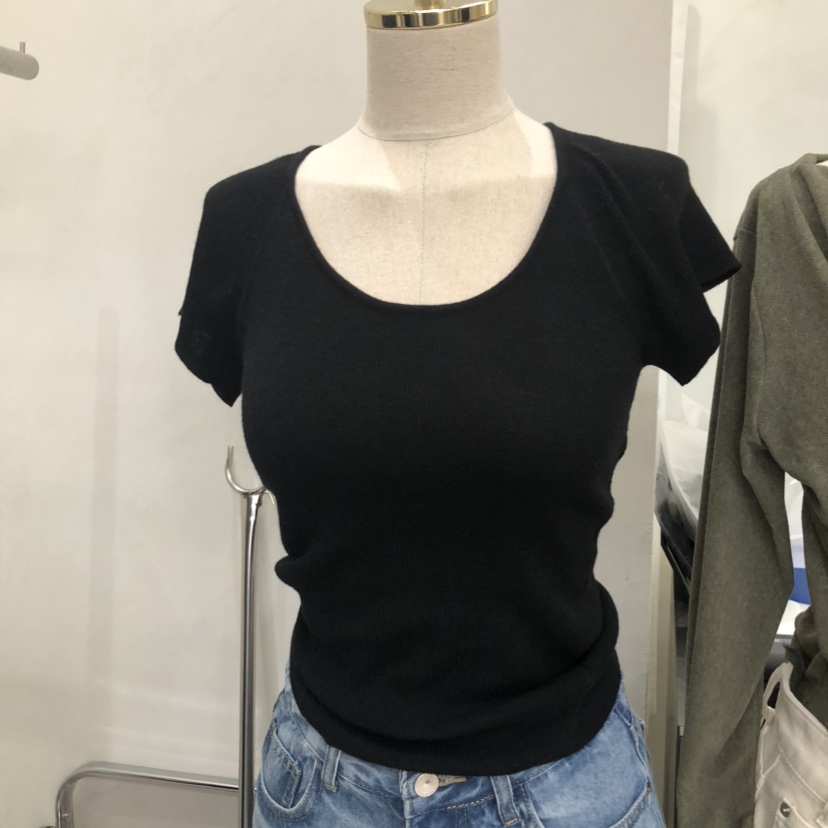 TAKE YOUE TIME韓國東大門代購女裝新品26春夏T恤修身圓領TAKE YOUE TIMET恤圖色2