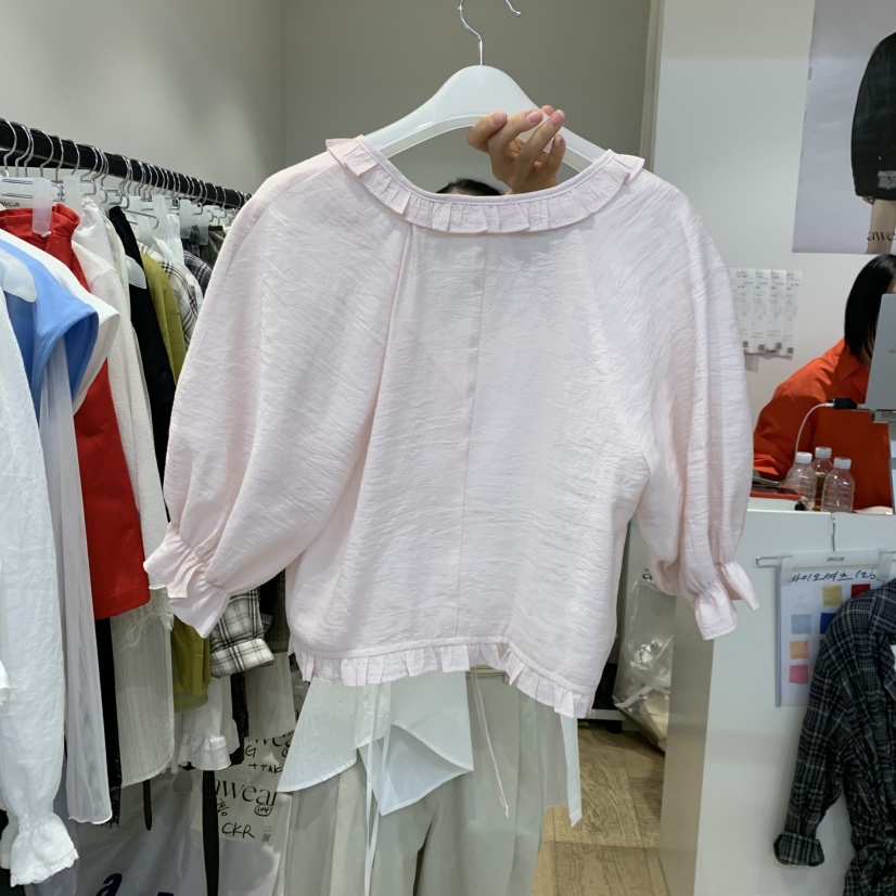 RUMIRU/AWEAR韓國直郵女裝新款時尚熱賣人氣26春夏襯衫蕾絲衫awear/RUMIRU襯衫/蕾絲衫