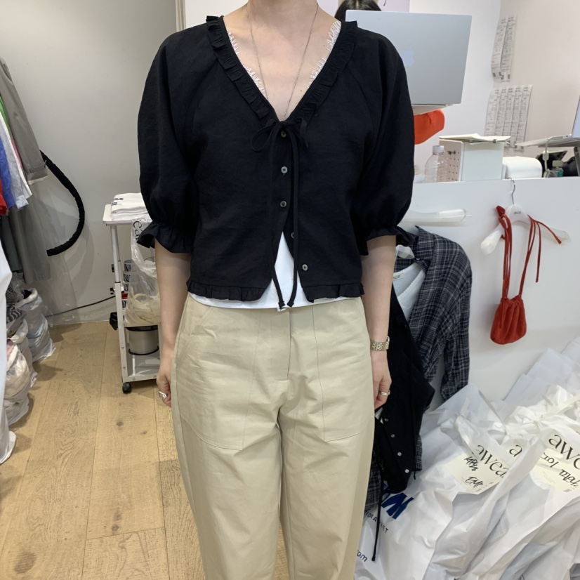 RUMIRU/AWEAR韓國直郵女裝新款時尚熱賣人氣26春夏襯衫蕾絲衫awear/RUMIRU襯衫/蕾絲衫圖色3