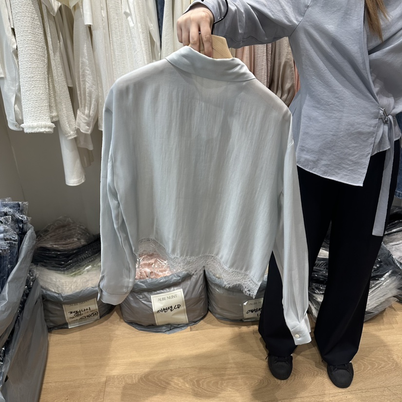 aube nunt韓國東大門代購女裝新款26春夏推薦襯衫蕾絲衫aube nunt襯衫/蕾絲衫