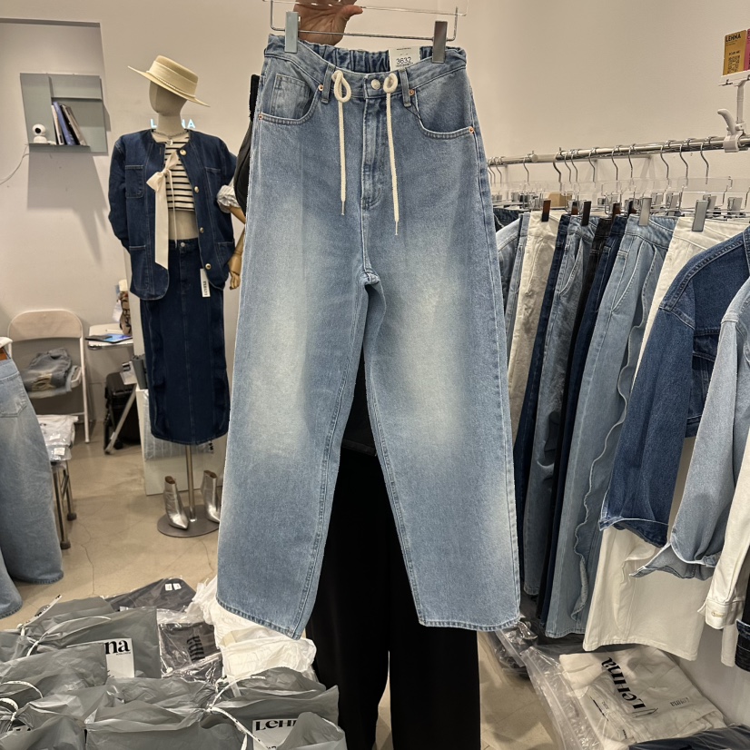 LEHNA韓國東大門代購女裝新款休閑熱賣時尚職業推薦牛仔褲LEHNA牛仔褲圖色1