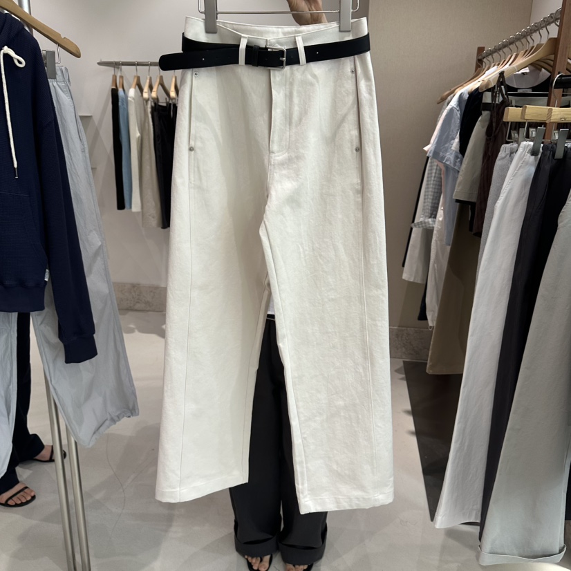 ANDMORE BUTTON韓國直郵實拍女士新品推薦休閑褲不含腰帶ANDMORE BUTTON休閑褲圖色2