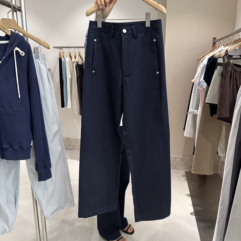 ANDMORE BUTTON韓國直郵實拍女士新品推薦休閑褲不含腰帶ANDMORE BUTTON休閑褲圖色3