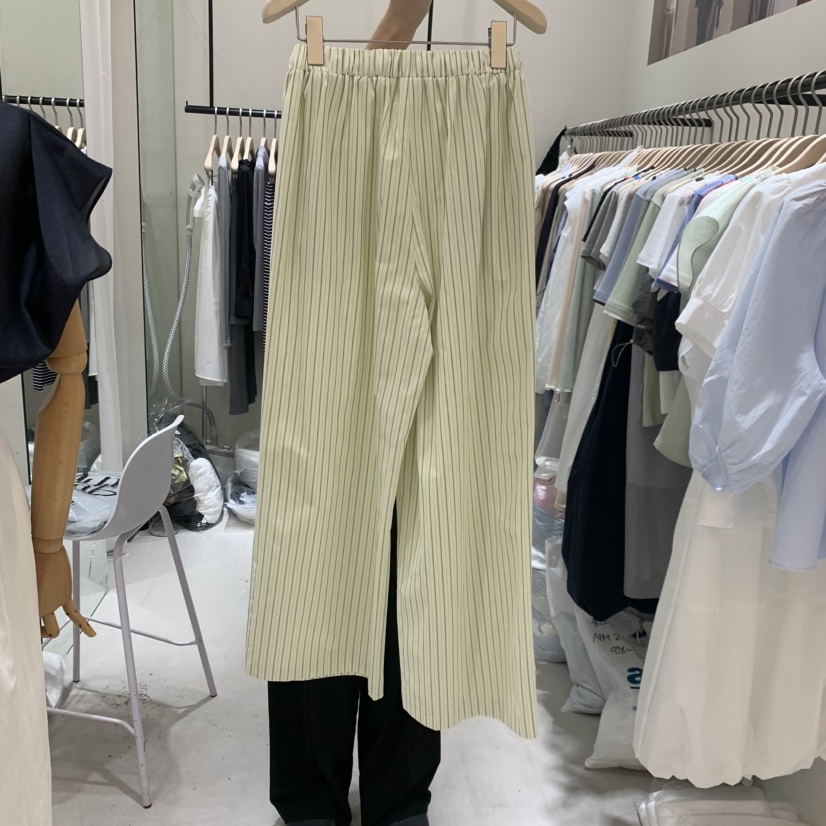 YUNBAL韓國代購女裝新品人氣26春夏職業休閑時尚休閑褲海軍YUNBAL休閑褲