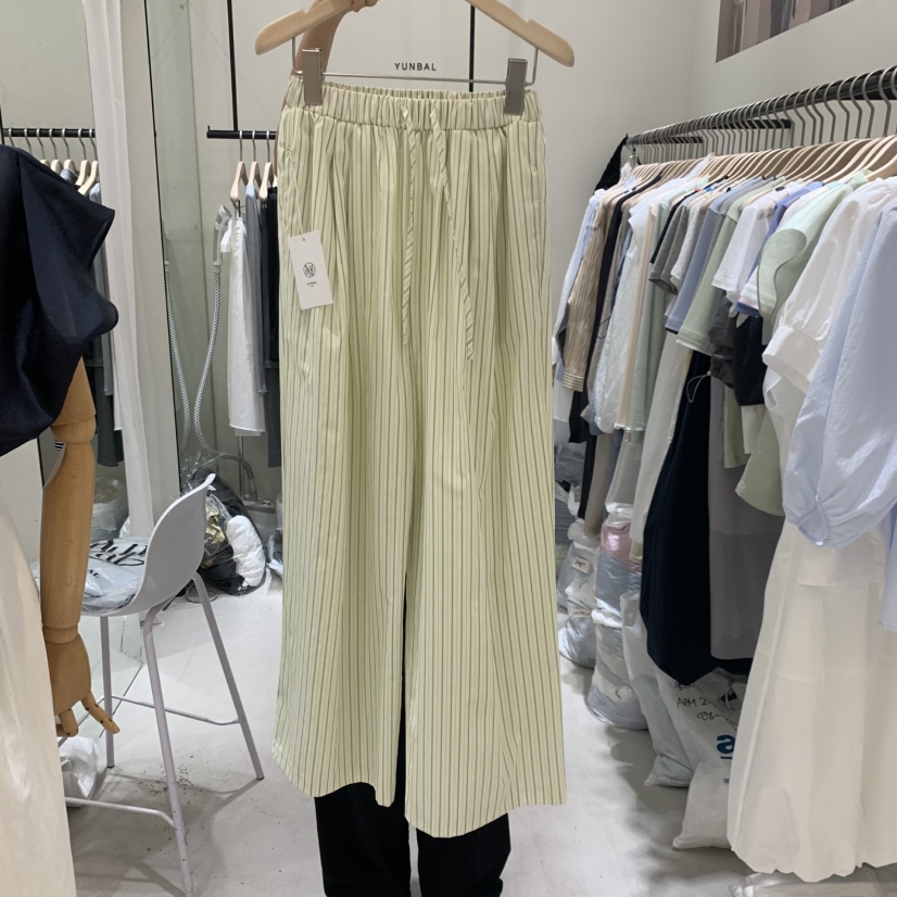 YUNBAL韓國代購女裝新品人氣26春夏職業休閑時尚休閑褲海軍YUNBAL休閑褲圖色1