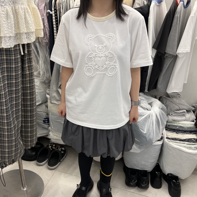 TAN&amp;COMO韓國直郵實拍女裝新款休閑26春夏職業時尚T恤tan-COMOT恤