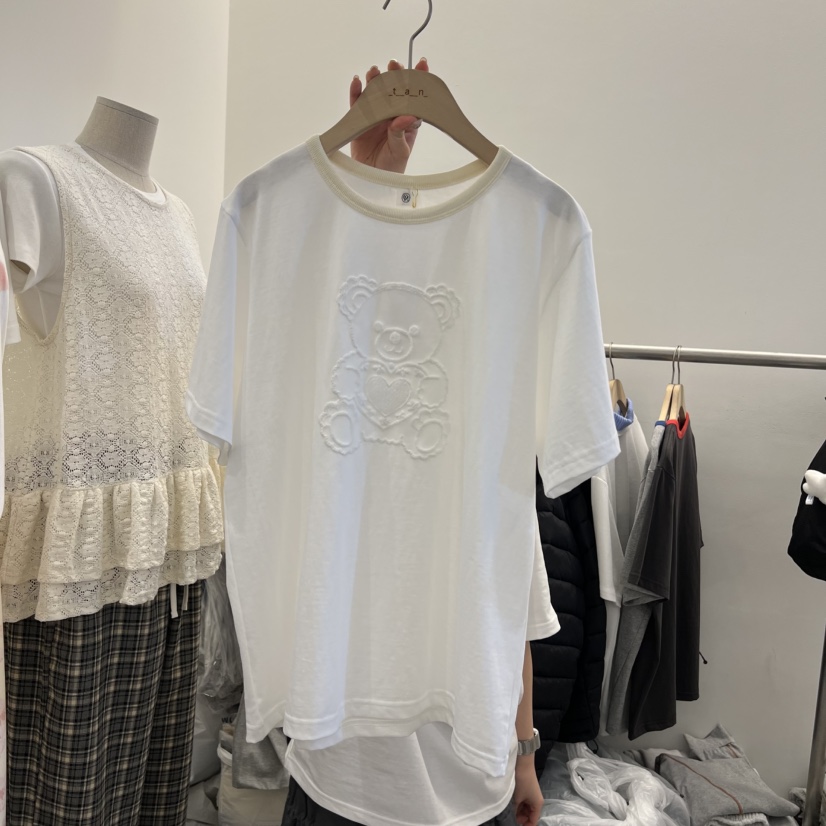 TAN&amp;COMO韓國直郵實拍女裝新款休閑26春夏職業時尚T恤tan-COMOT恤圖色1