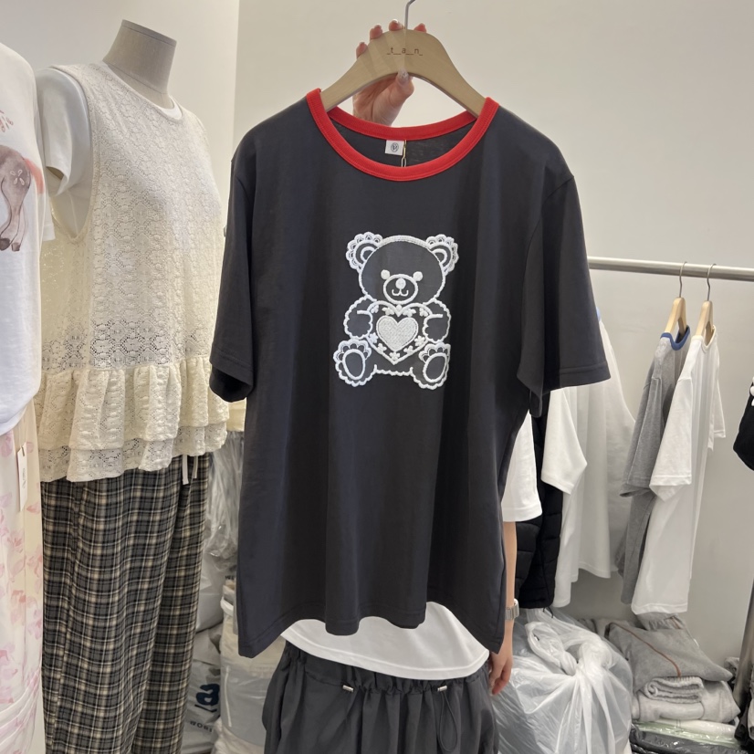 TAN&amp;COMO韓國直郵實拍女裝新款休閑26春夏職業時尚T恤tan-COMOT恤圖色3