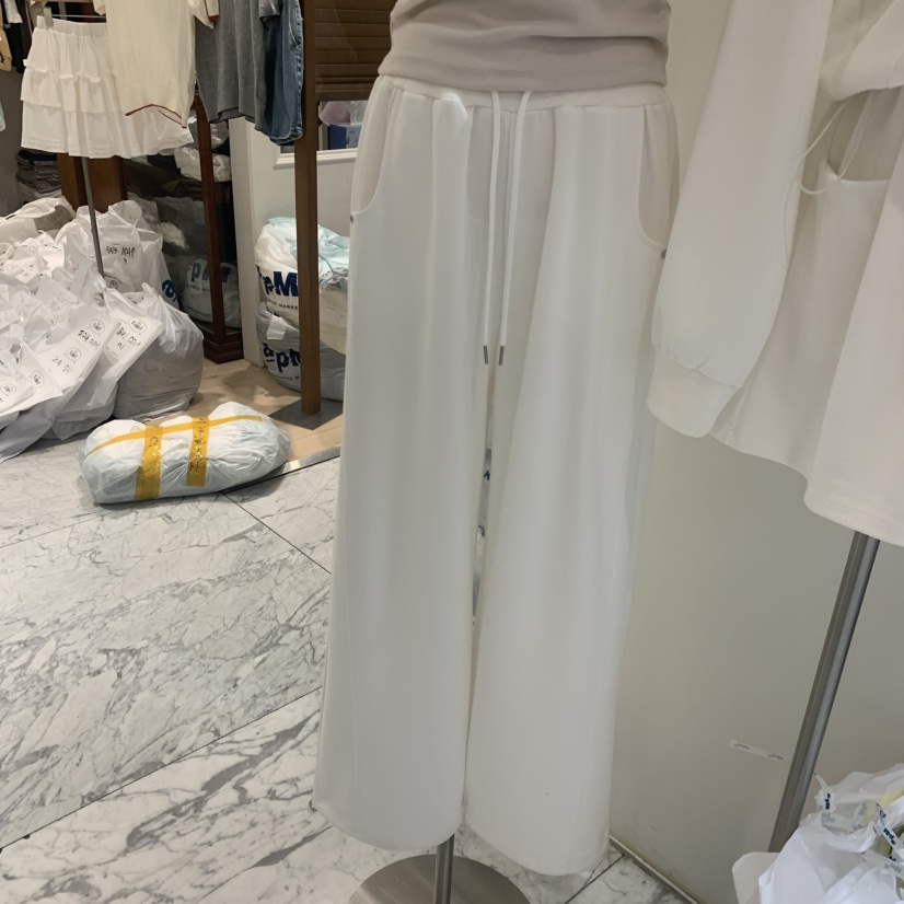 LOVE SOME韓國直郵女裝新品休閑熱賣26春夏人氣休閑褲系帶LOVE SOME休閑褲圖色1