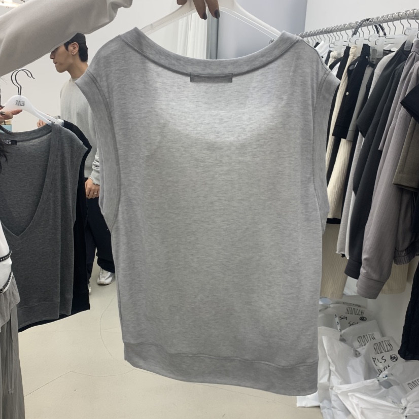 STAINLESS韓國直郵女士新品人氣時尚推薦馬甲不含內搭V領STAINLESS馬甲