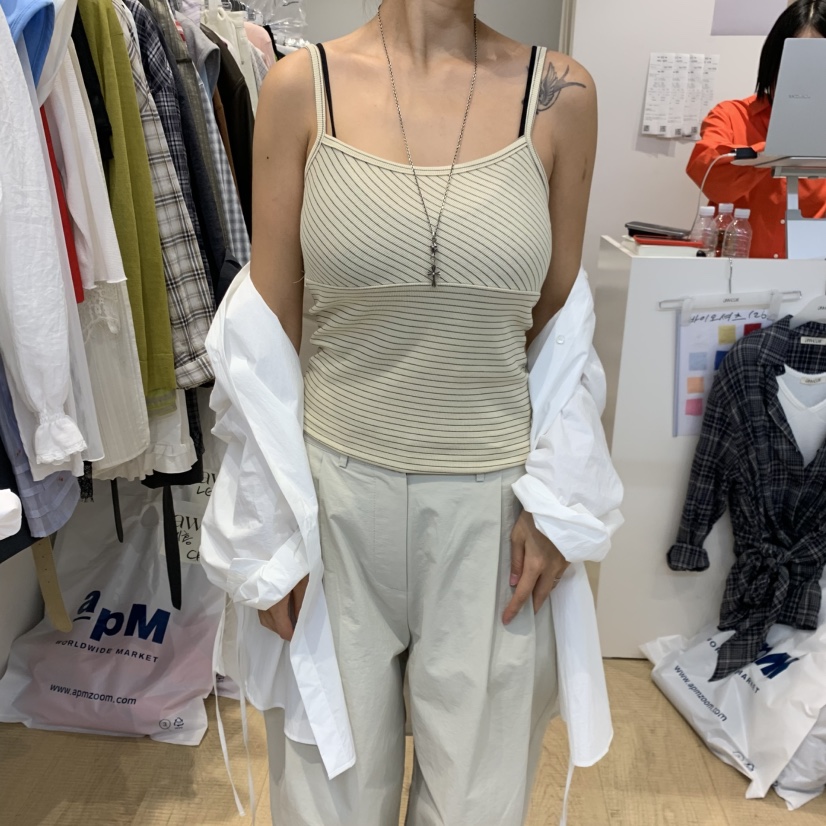 RUMIRU/AWEAR韓國代購女裝新款熱賣時尚吊帶背心不含內搭awear/RUMIRU吊帶/背心圖色1