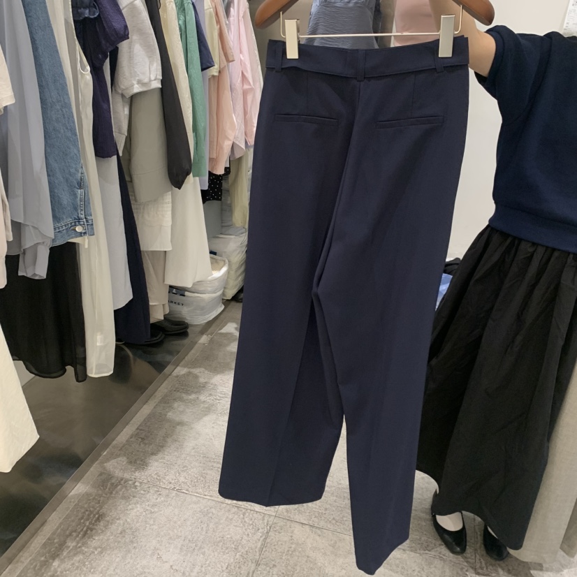 CHAE韓國東大門代購女裝新品推薦時尚26春夏熱賣休閑褲腰帶CHAE休閑褲