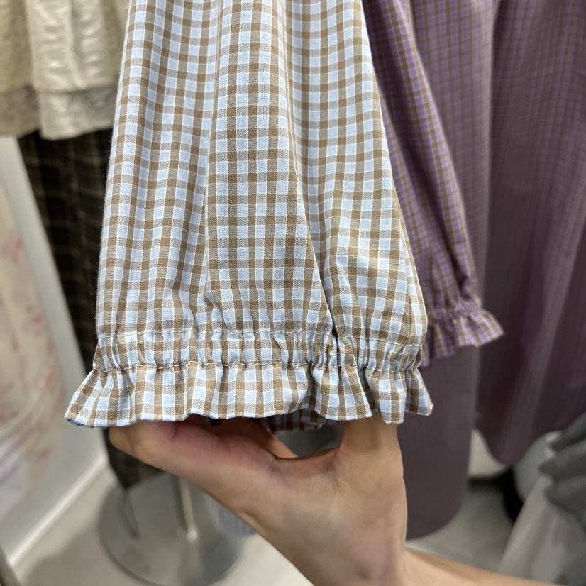 TAN&amp;COMO韓國東大門直郵女裝新款推薦時尚襯衫蕾絲衫tan-COMO襯衫/蕾絲衫