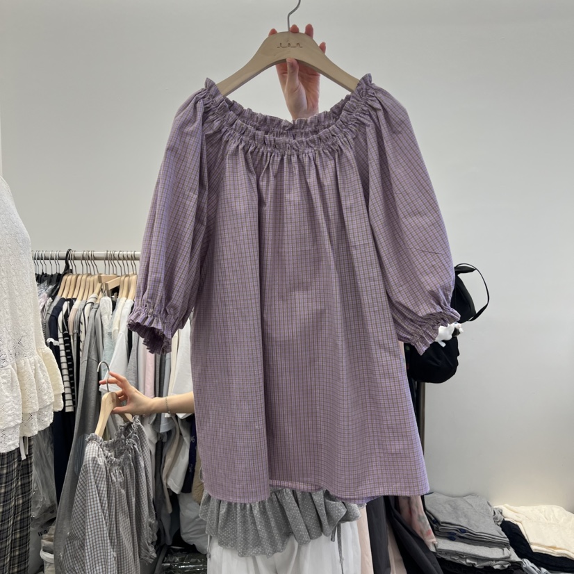 TAN&amp;COMO韓國東大門直郵女裝新款推薦時尚襯衫蕾絲衫tan-COMO襯衫/蕾絲衫圖色2