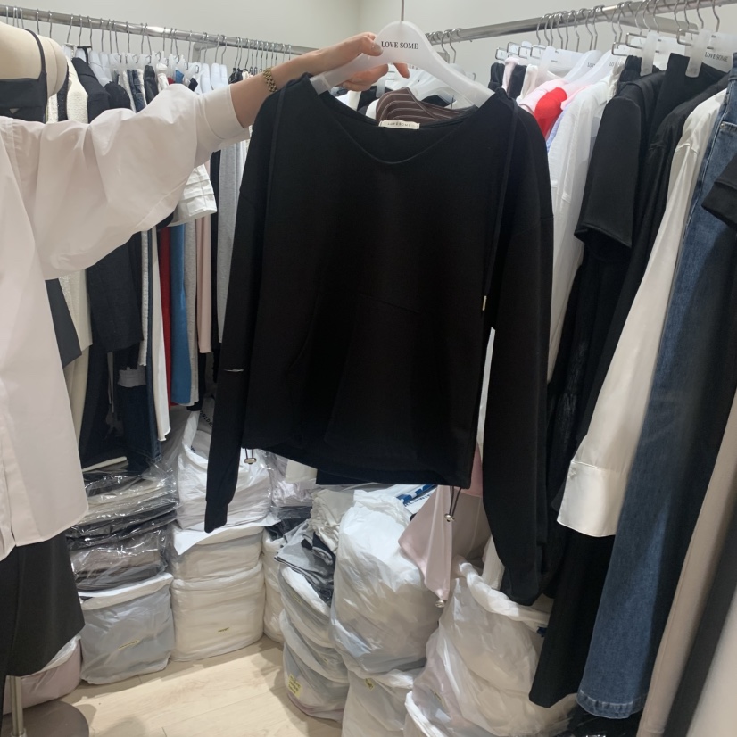 LOVE SOME韓國東大門代購女士新款時尚26春夏衛衣連帽衫LOVE SOME衛衣圖色3