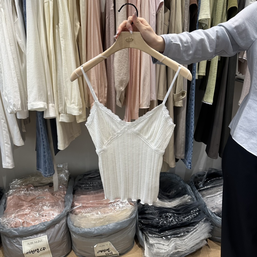 aube nunt韓國東大門直郵女裝新款職業休閑熱賣吊帶背心aube nunt吊帶/背心圖色1