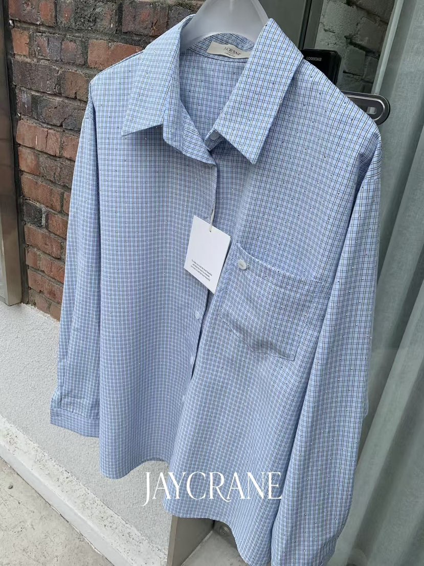 J CRANE-A韓國直郵實拍女士新款推薦人氣職業襯衫蕾絲衫J CRANE襯衫/蕾絲衫圖色1