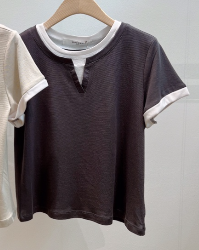 GLAD SOME韓國代購女士新款推薦時尚人氣26春夏休閑熱賣T恤GLAD SOMET恤圖色2