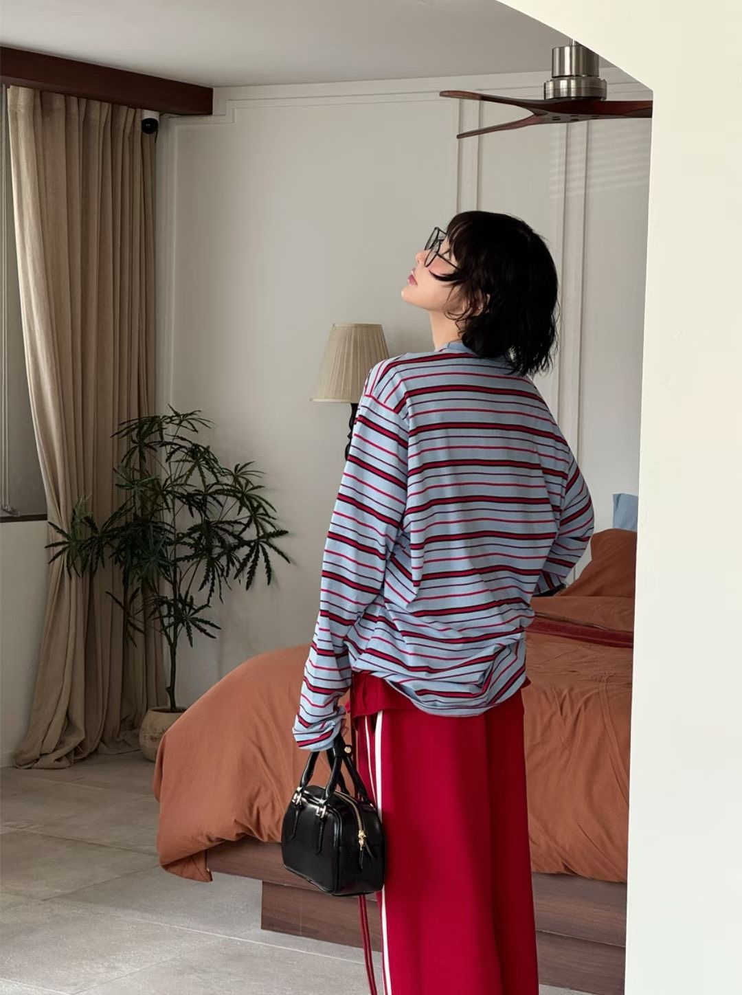 9nine韓國直郵女士新款職業推薦時尚26春夏休閑熱賣長袖T恤9nine長袖T恤