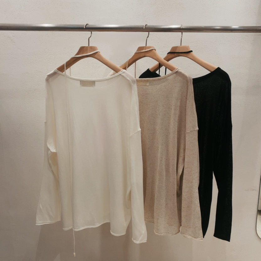 DARLUZ_MI韓國東大門代購女裝新品職業26春夏長袖T恤亞麻DARLUZ_MI長袖T恤