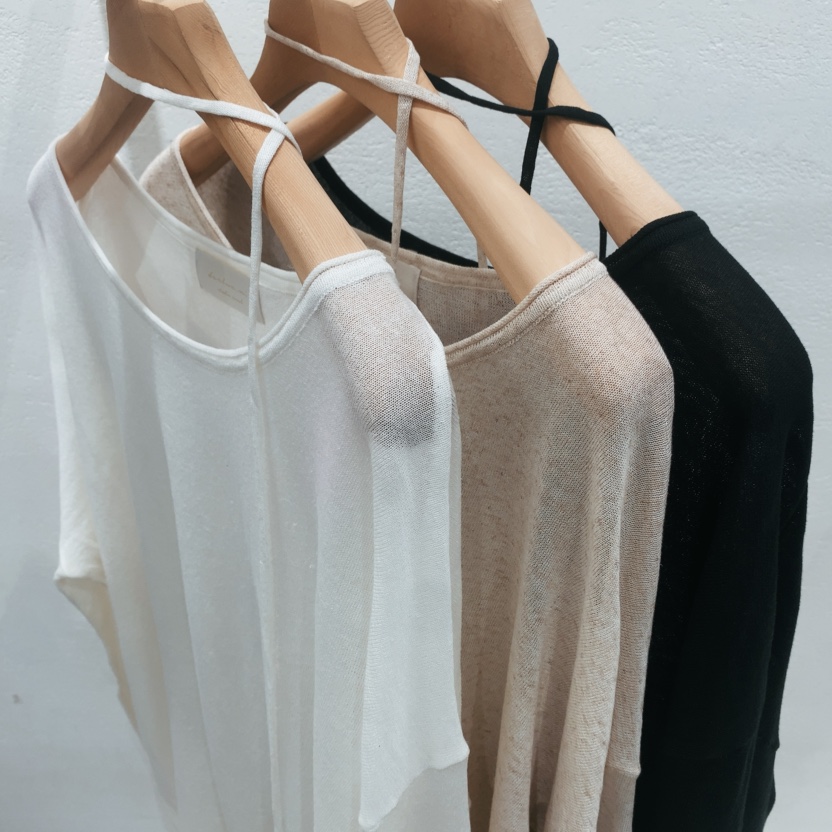 DARLUZ_MI韓國東大門代購女裝新品職業26春夏長袖T恤亞麻DARLUZ_MI長袖T恤