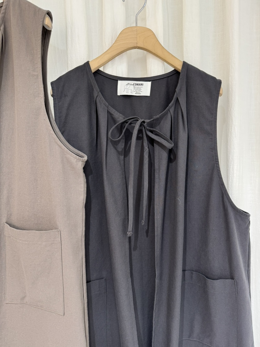 COKKIRI韓國直郵實拍女士新款26春夏人氣職業休閑馬甲長款COKKIRI馬甲