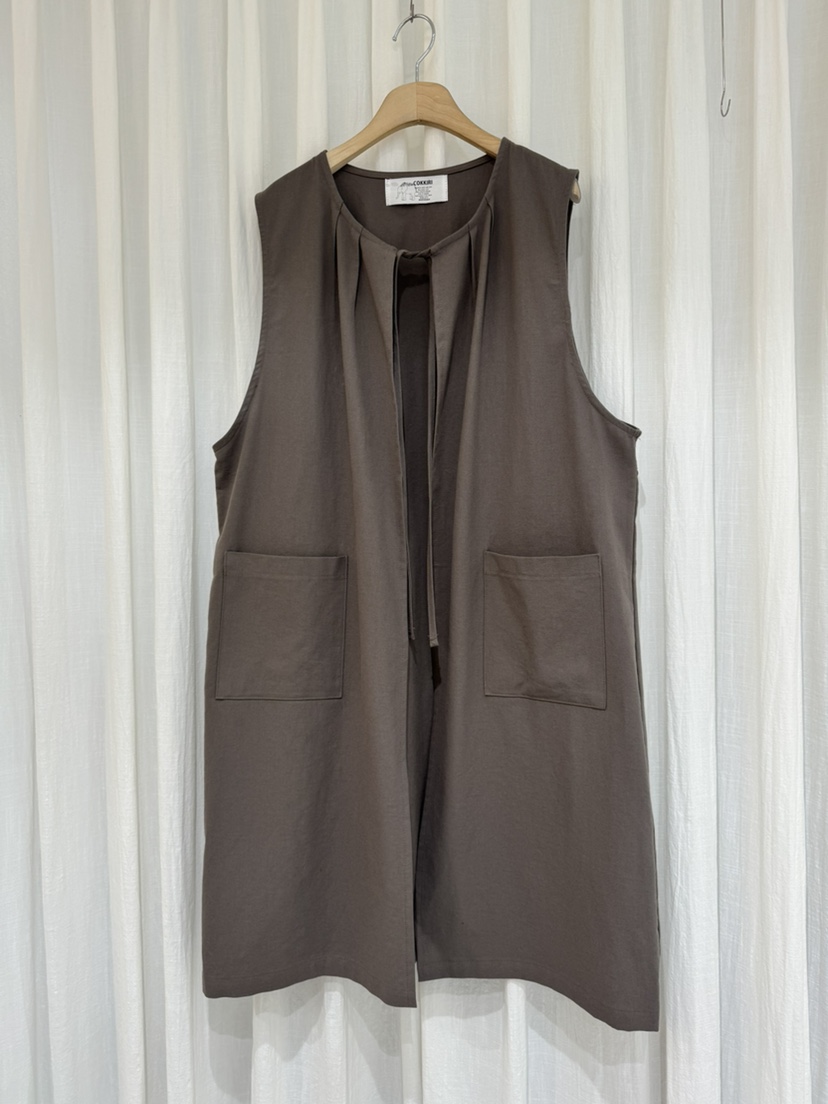 COKKIRI韓國直郵實拍女士新款26春夏人氣職業休閑馬甲長款COKKIRI馬甲圖色1