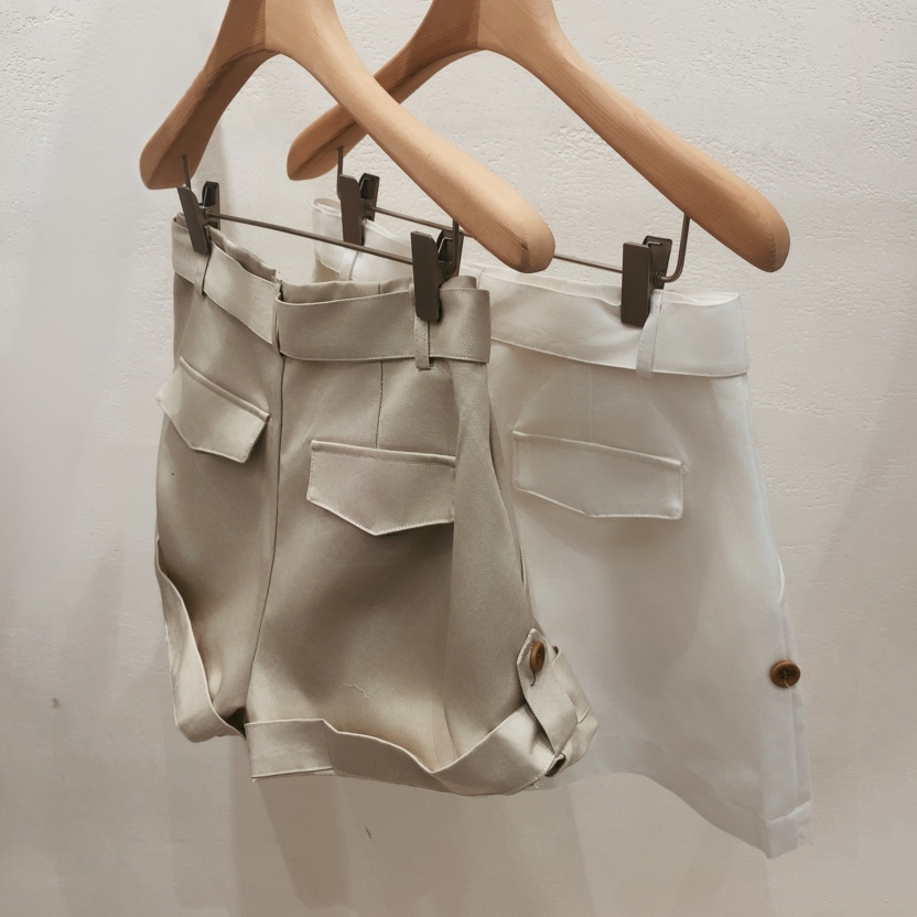 DARLUZ_MI韓國直郵實拍女士新款時尚職業熱賣26春夏短褲含腰帶DARLUZ_MI短褲