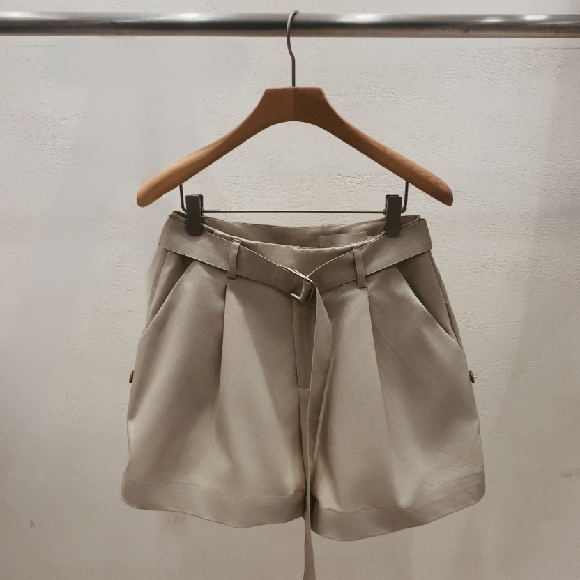 DARLUZ_MI韓國直郵實拍女士新款時尚職業熱賣26春夏短褲含腰帶DARLUZ_MI短褲圖色2