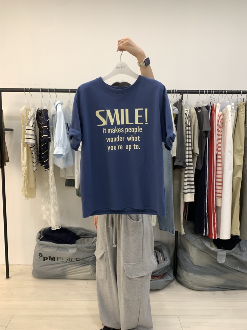 CEDARWOOD韓國直郵實拍女士新款休閑時尚推薦人氣職業T恤CEDAR WOODT恤圖色1