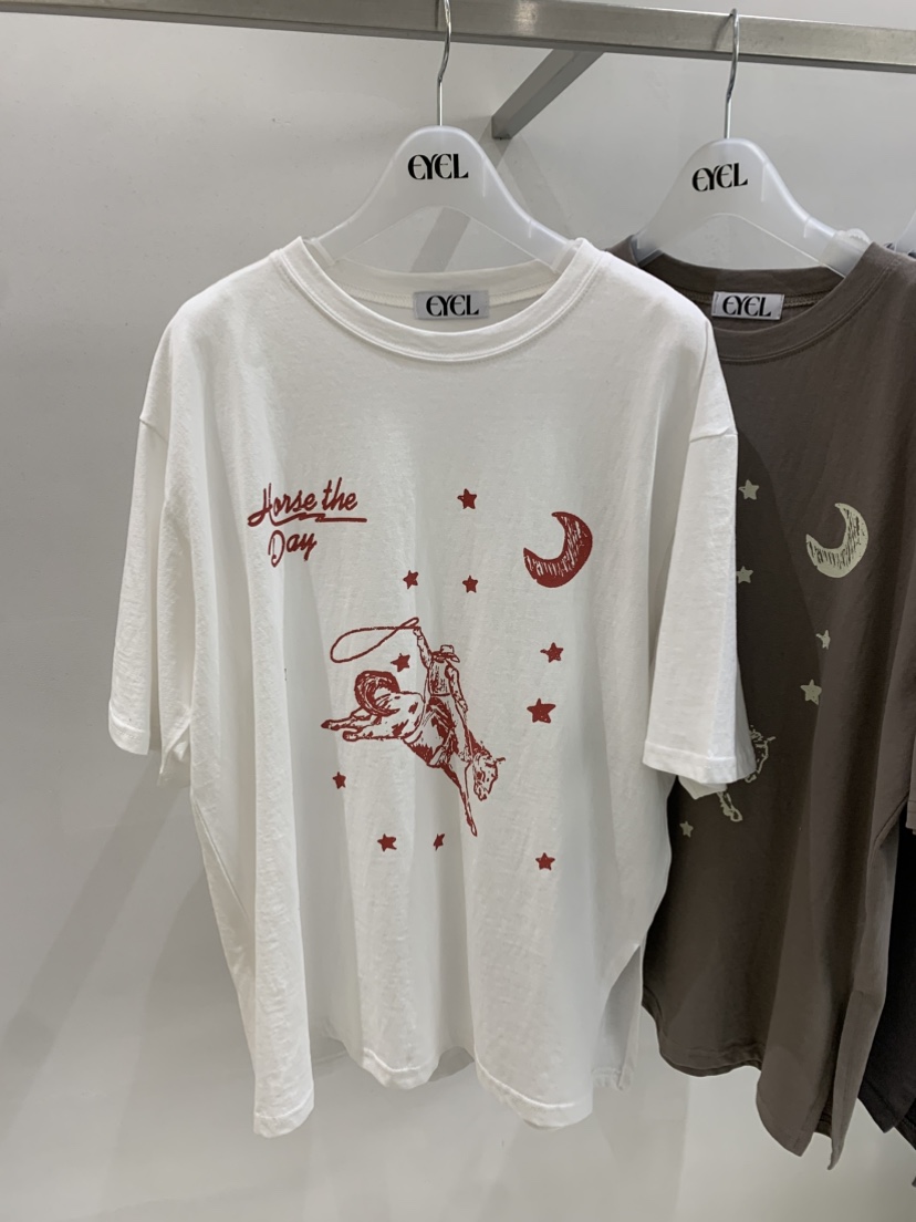 EYEL韓國直郵女裝新品熱賣26春夏休閑時尚人氣職業推薦T恤EYELT恤圖色1