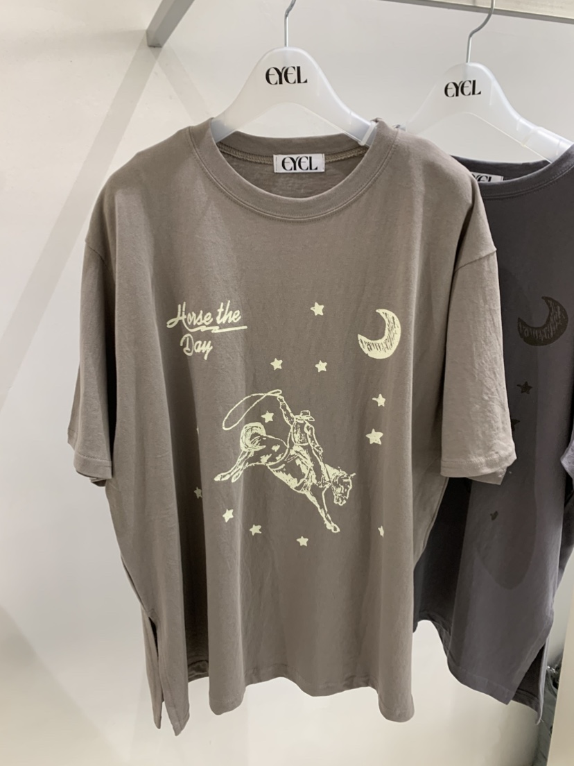 EYEL韓國直郵女裝新品熱賣26春夏休閑時尚人氣職業推薦T恤EYELT恤圖色2