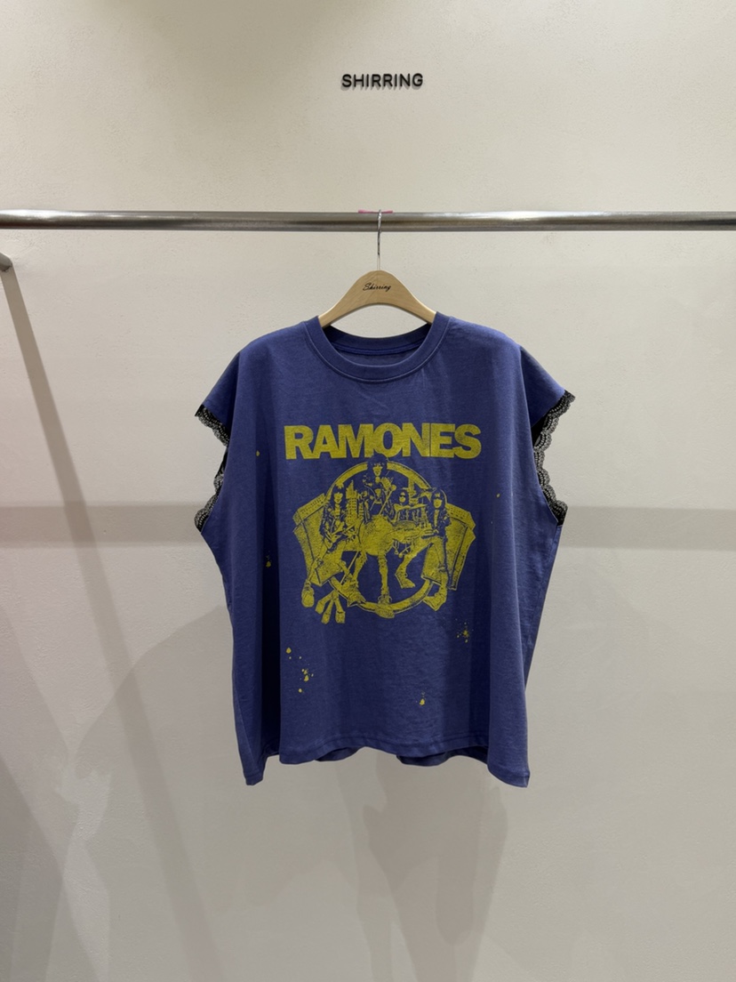 SHIRRING韓國東大門直郵女裝新款休閑時尚推薦人氣26春夏T恤SHIRRINGT恤圖色2