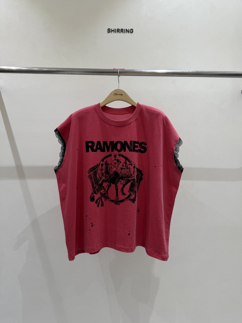 SHIRRING韓國東大門直郵女裝新款休閑時尚推薦人氣26春夏T恤SHIRRINGT恤圖色3